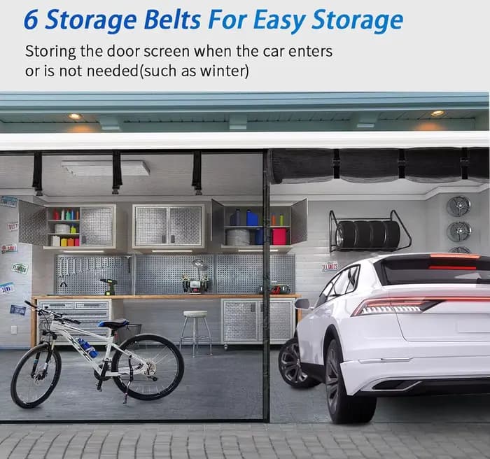 Rideau magnétique pour porte de garage