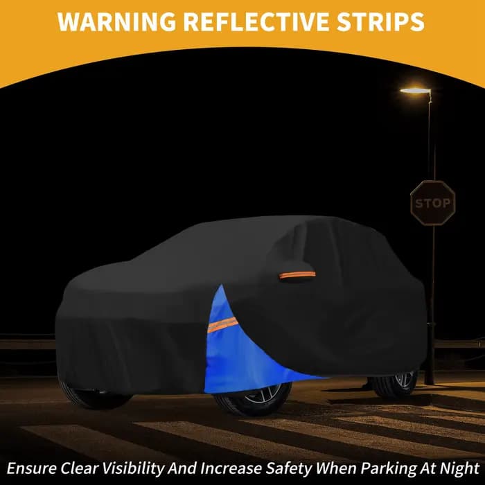 Housse de voiture imperméable toutes saisons Motoforti – Protection extérieure complète résistante aux UV pour Vauxhall Mokka 210D-PU