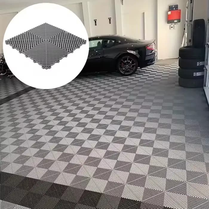 Carreaux de verrouillage de plancher de garage Carrelage modulaire robuste PP