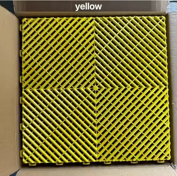 Dalles de sol en plastique emboîtables robustes en PP pour garage