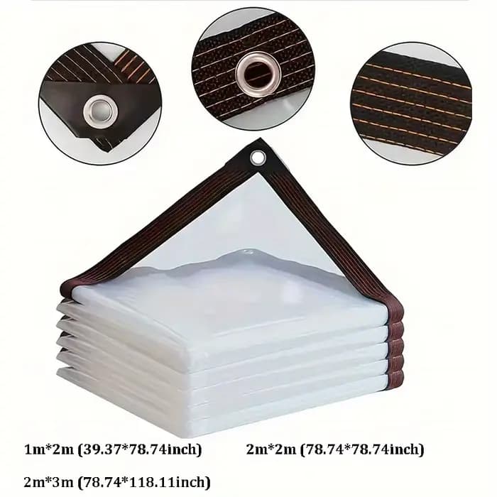 Bâches transparentes avec œillets-bâche transparente pour jardins extérieurs