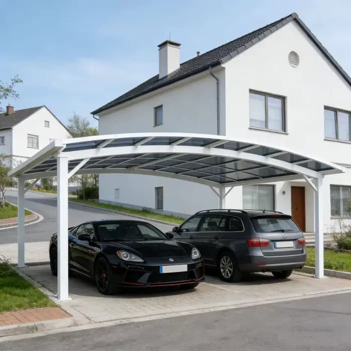 Abri de voiture en polycarbonate robuste