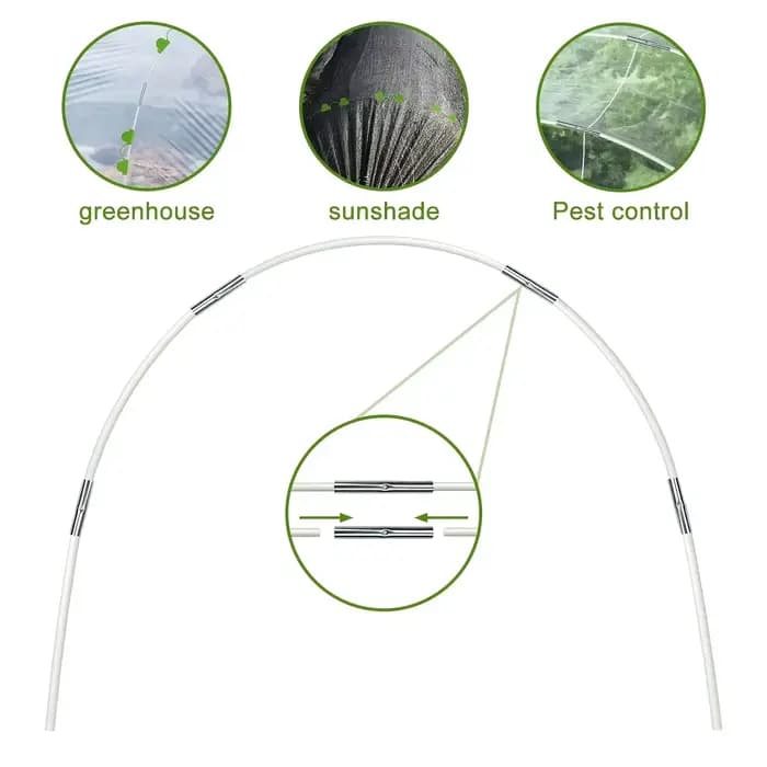 Couverture de tunnel de plantation flexible