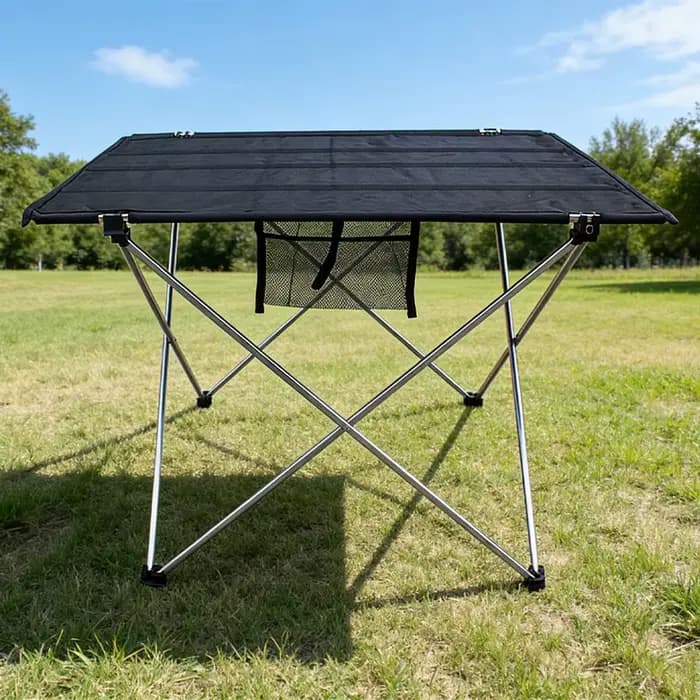 Table d'extérieur rouge pliable quatre saisons