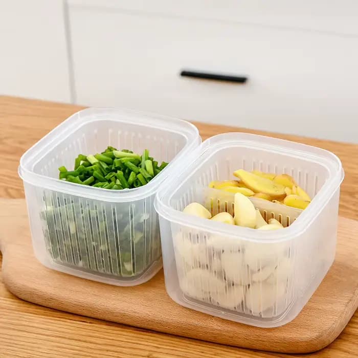 Boîte de rangement de Fruits et légumes à 2 grilles