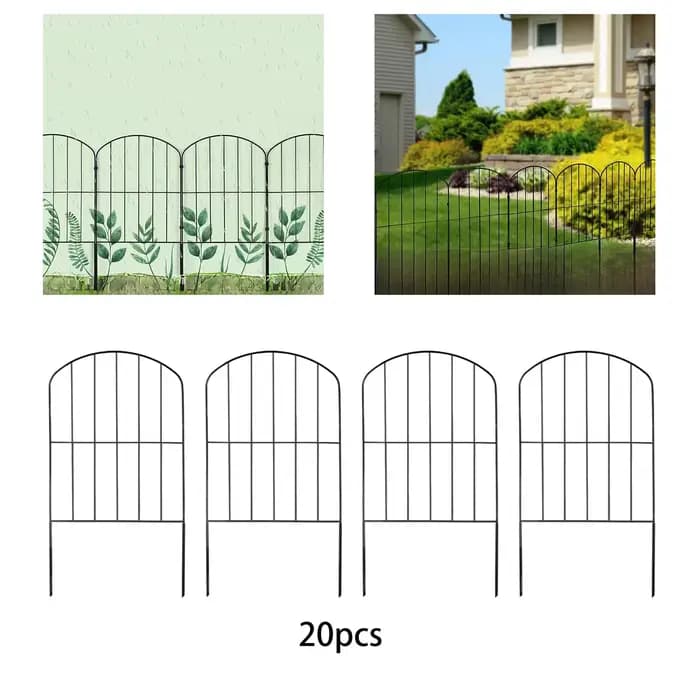 Panneaux de clôture de jardin en fer résistant à l'usure