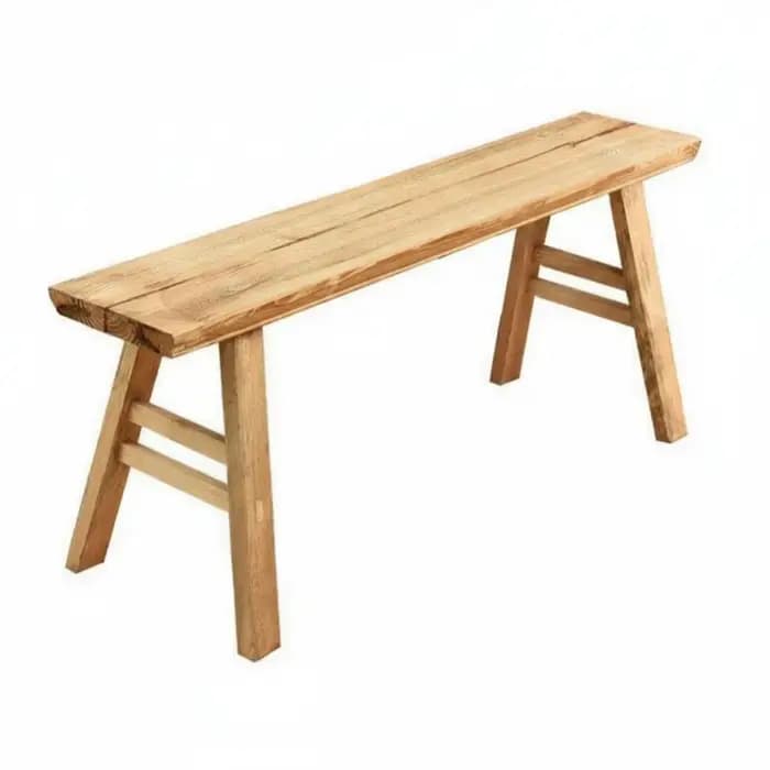 Banc en bois sans dossier