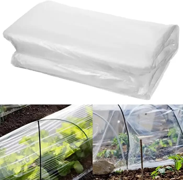 Feuille de plastique transparente pour serre