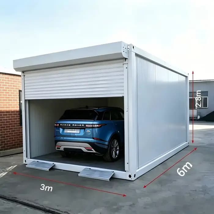 Abri de voiture préfabriqué en acier sur mesure toutes tailles