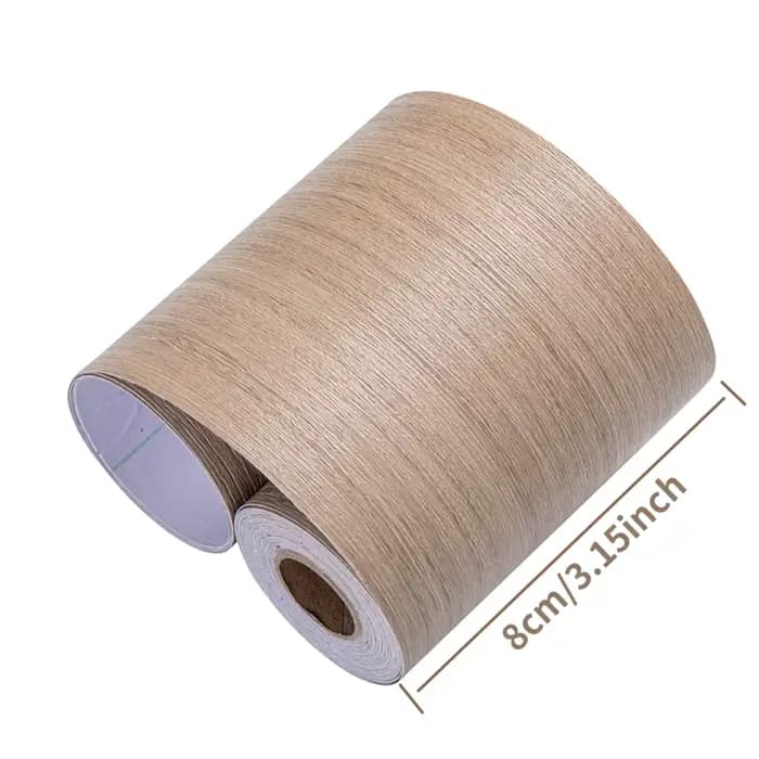 Autocollants muraux pour plinthes en Imitation de Grain de bois épais