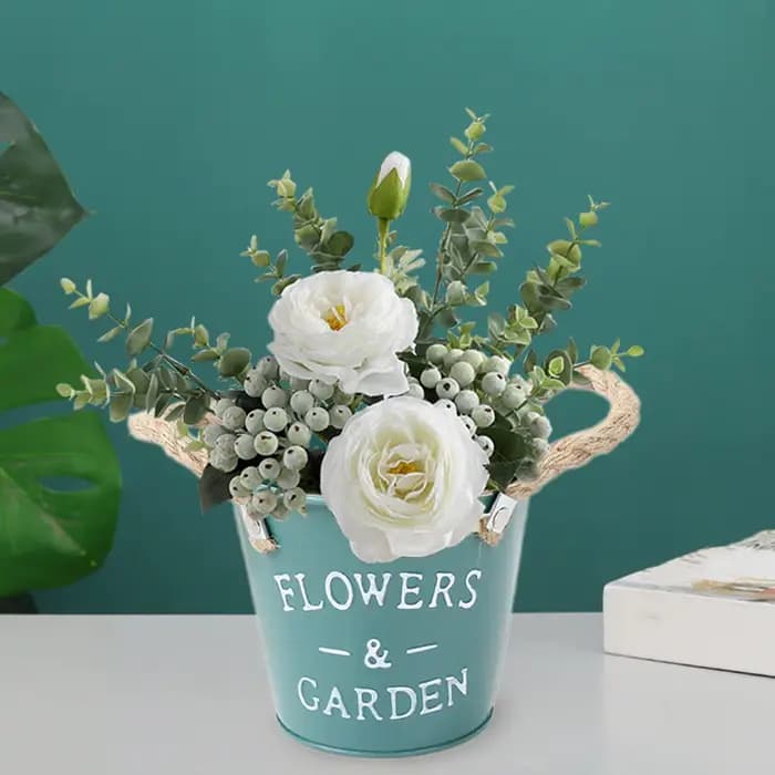 Pot de fleur rond polyvalent pour plantes de jardin