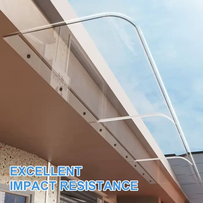 Auvent transparent invisible anti-UV et anti-pluie pour fenêtre
