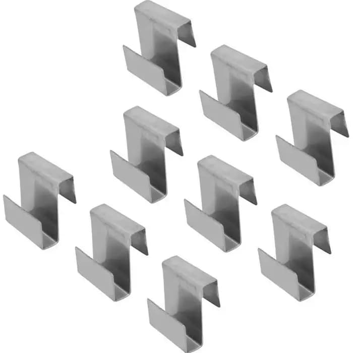100 pièces de clips de vitrage de serre en acier inoxydable de type Z-Lap