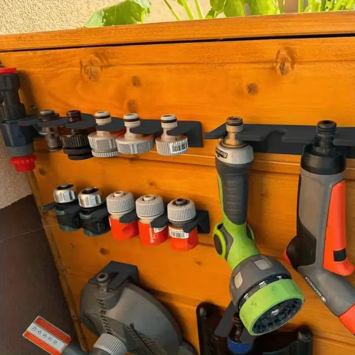 Support de rangement pour pistolet d'arrosage de jardin à 5 trous