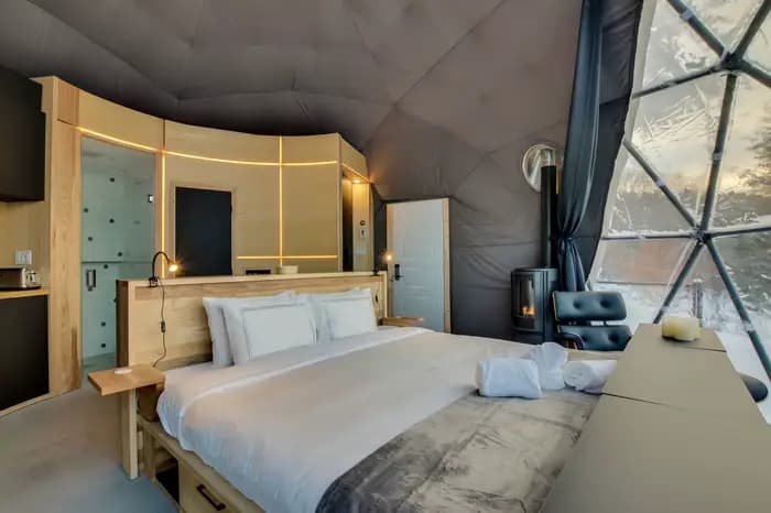 Serre géodésique de luxe pour l'extérieur