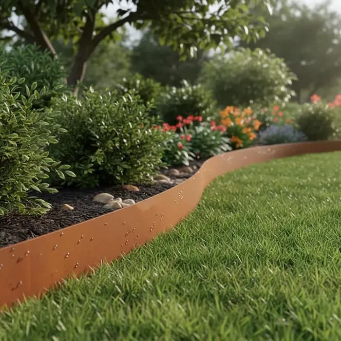 Bordure de jardin en acier résistant aux intempéries