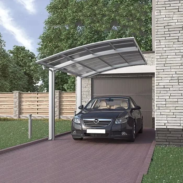 Auvent de protection anti-UV en polycarbonate