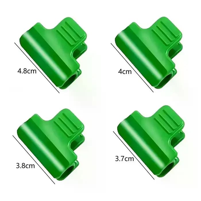 Clips de film de serre en plastique vert