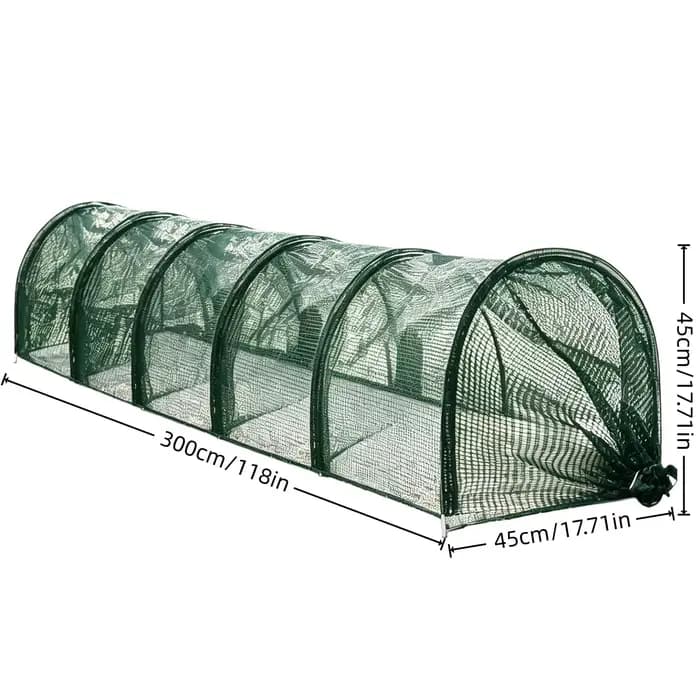 Serre tunnel de jardin portable pour poulets