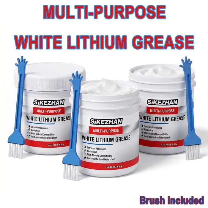 Graisse au lithium blanche avec pinceau