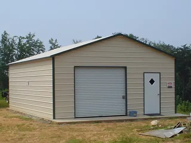 Abri de stationnement extérieur pliable préfabriqué en métal