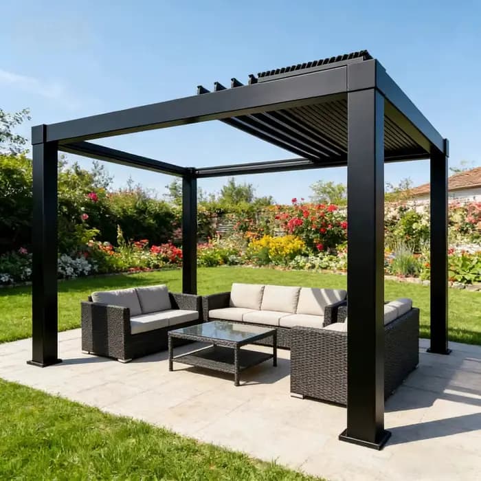 Pergola en aluminium robuste