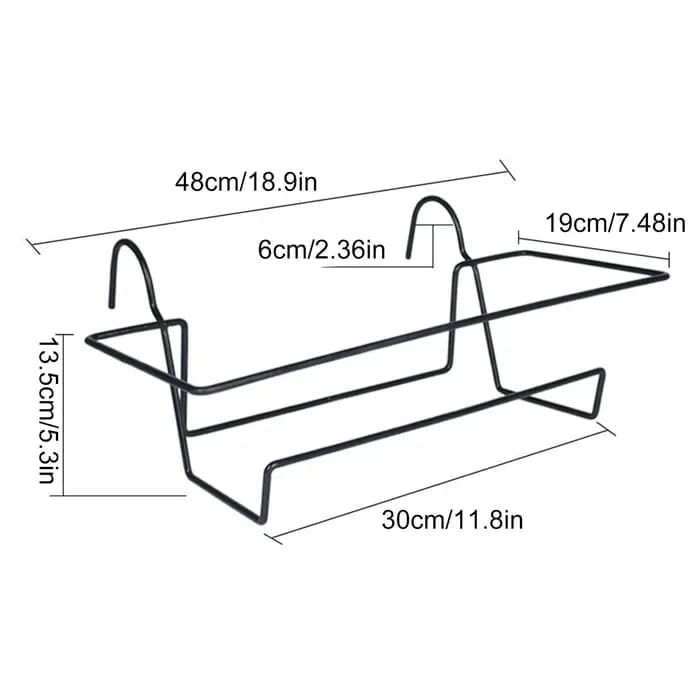 Supports de jardinière en métal