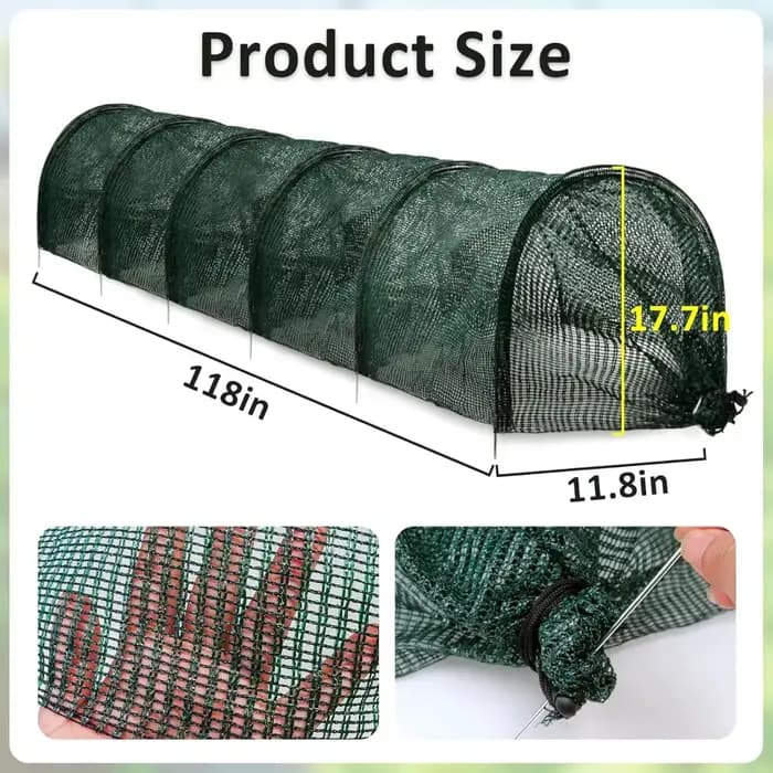 Serre pliable en maille 2-en-1 : Protection portable contre le soleil et la chaleur