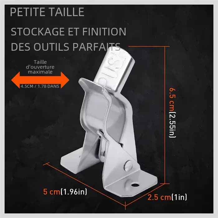 Lot de 10 supports muraux pour pelles