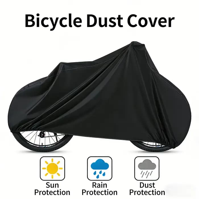Abri de vélo noir à couverture intégrale