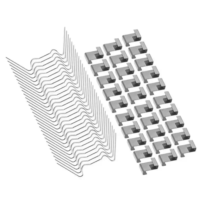 Clips de fixation pour vitrage de serre en acier inoxydable argenté