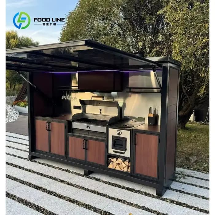 Abri de cuisine extérieur modulaire moderne personnalisé