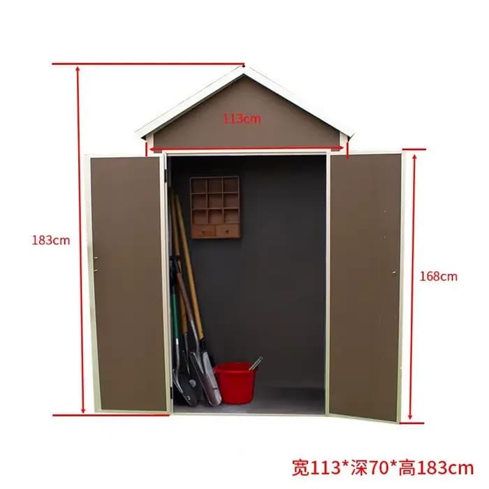 Offre spéciale stockage d'outils en plein air jardin arrière-cour hangar de rangement en acier salle
