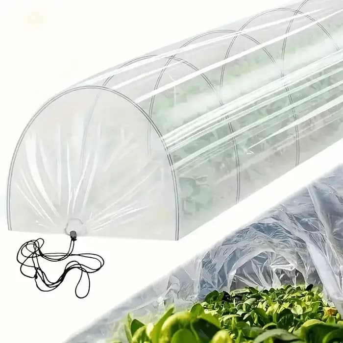 Couverture de tunnel de serre de jardin en polyéthylène transparent