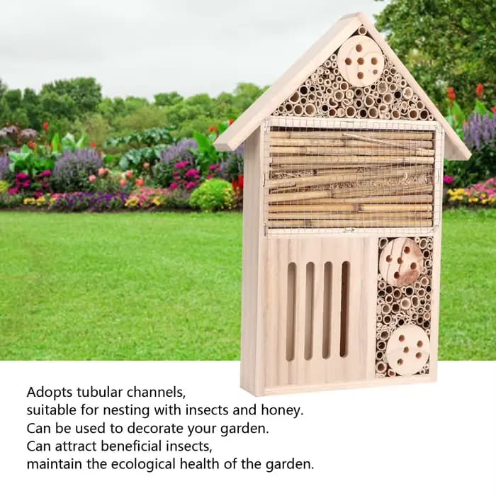 Maison d'insectes en bois de jardin