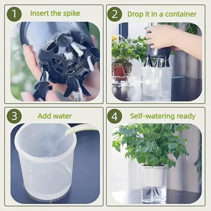 10 ensembles de colonnes auto-arrosantes adaptées aux plantes d'intérieur/extérieur - Poteaux d'irrigation à libération lente réglables
