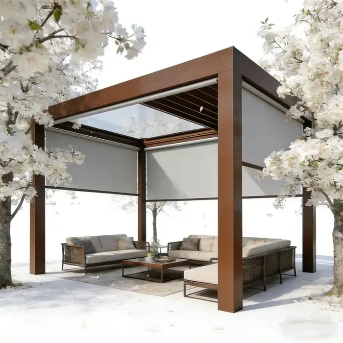 Pergola en aluminium robuste