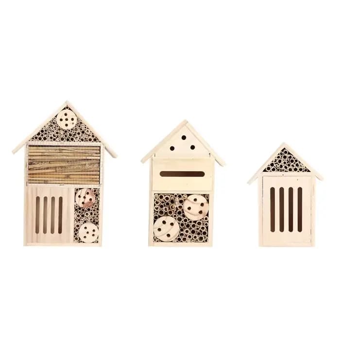 Nichoir de jardin en bois pour insectes et abeilles, décoration extérieure