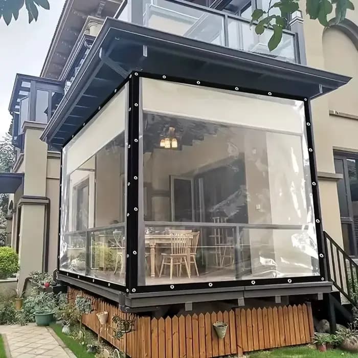 Tissu imperméable Transparent