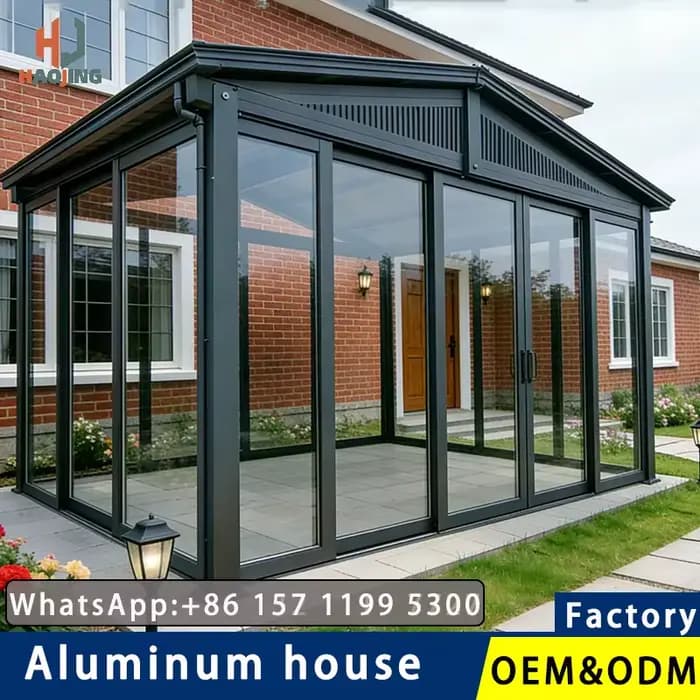 Pavillon de jardin personnalisé en alliage d'aluminium