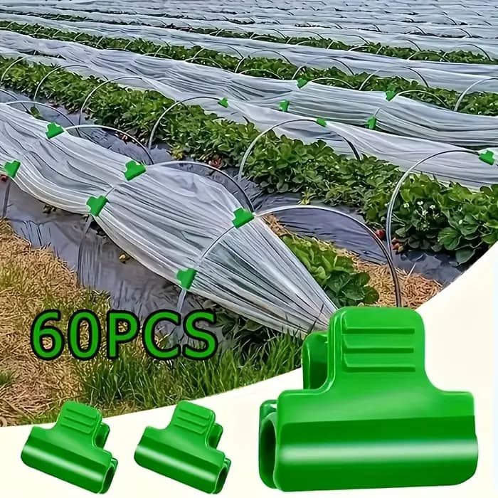 Clips de Film de serre en plastique vert