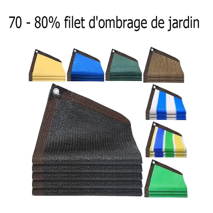 Filet pare-soleil résistant aux intempéries pour serres de jardin
