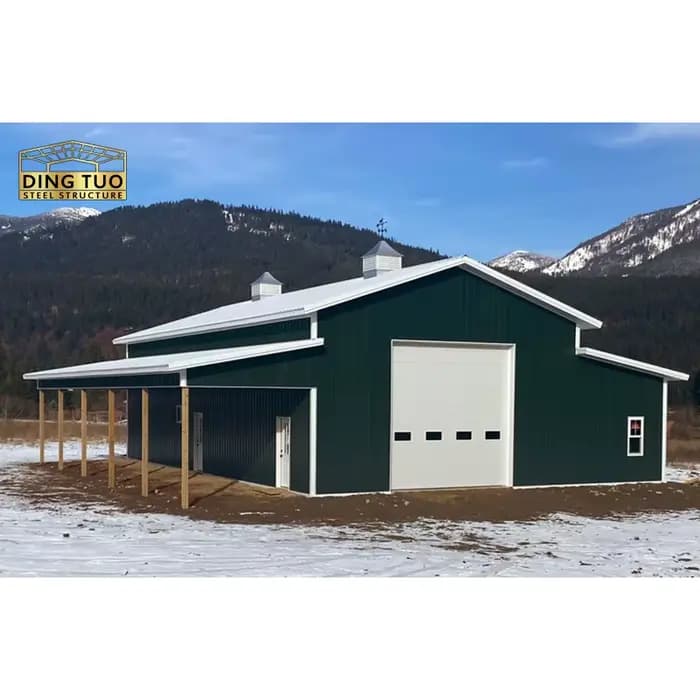 Garage en acier galvanisé avec revêtement antirouille