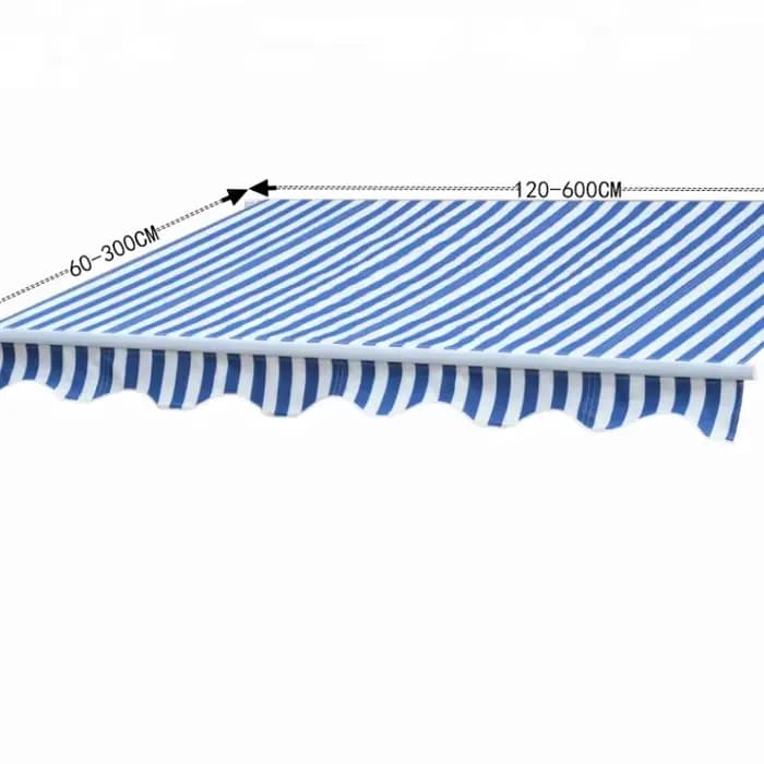 Auvent pliant rétractable en aluminium