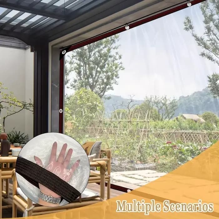 Bâche imperméable hautement transparente 2x3m 2x4m