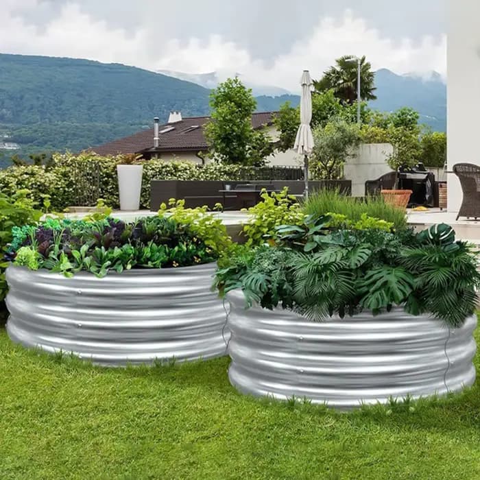 Bac à légumes surélevé galvanisé de 60 cm