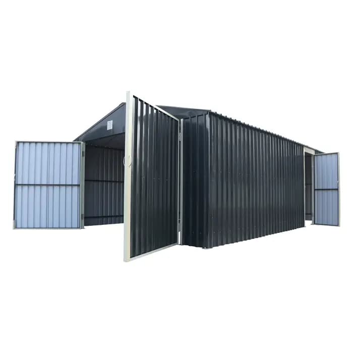 Abri de jardin portable en acier galvanisé