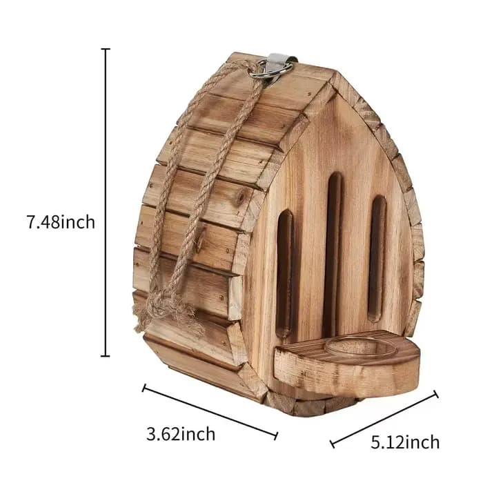 Décor de maison de papillons en bois avec porte arrière
