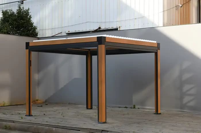 Pergola imperméable pour jardin de loisirs