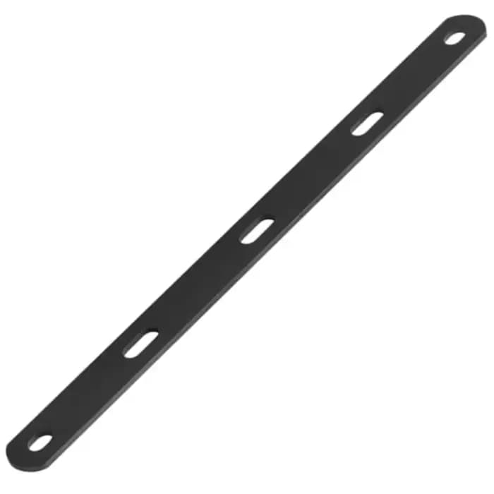 1 pièce Plaque de réparation métallique noire robuste de 16 pouces à fentes